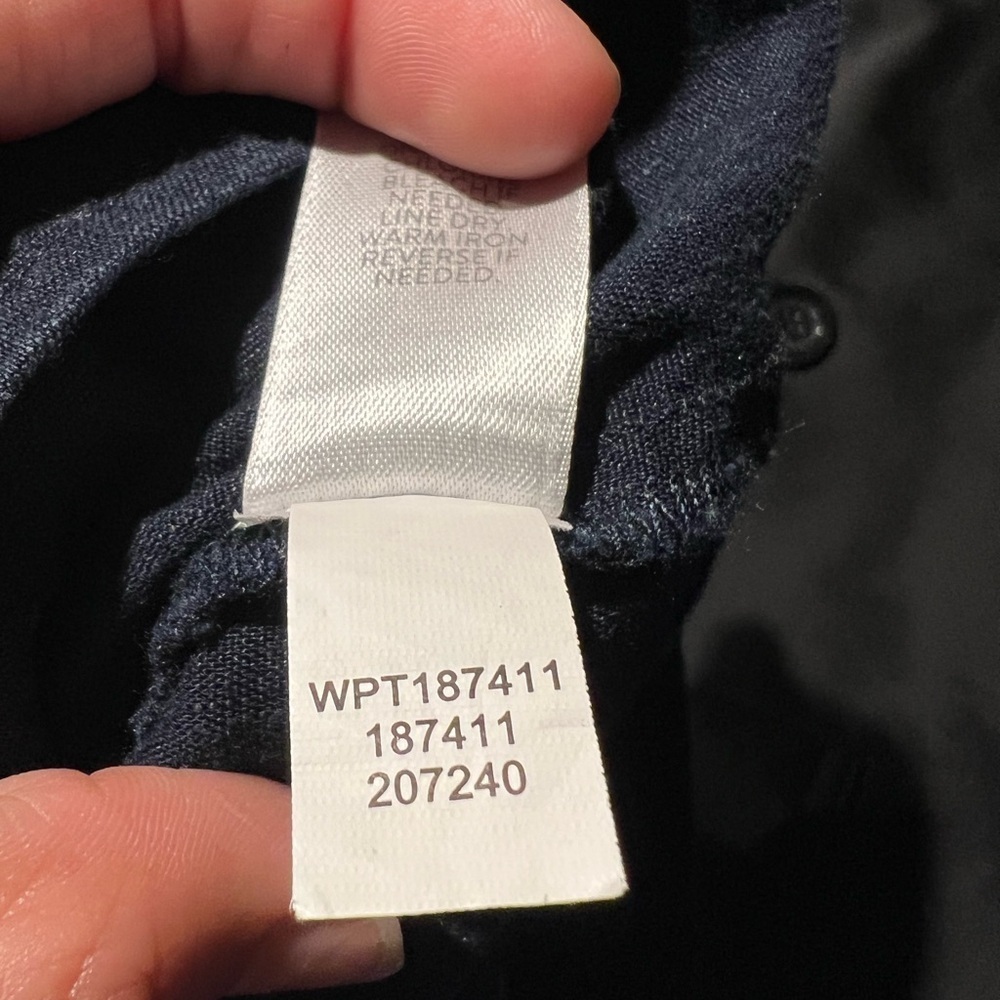 J. Jill Women's Navy Pull On Linen Blend Pants Size Small - Picture 6 of 7